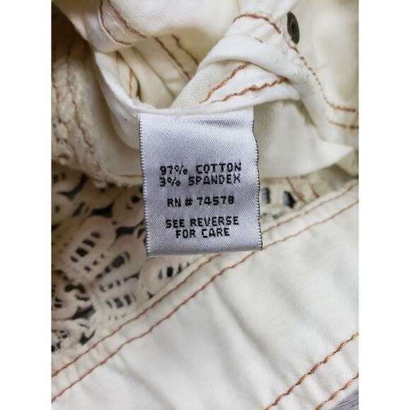Cache Crochet Peek-A-Boo Stretch Jacket Top New Ivory Cotton Spandex $178 Sz 10 - Picture 6 of 6
